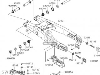SWINGARM - RM-Z250 2004 (K4) USA (E03) RMZ250 RM Z250