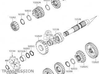 TRANSMISSION - RM-Z250 2004 (K4) USA (E03) RMZ250 RM Z250