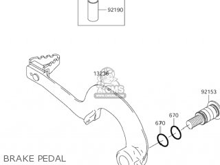 BRAKE PEDAL - RM-Z250 2005 (K5) USA (E03) RMZ250 RM Z250