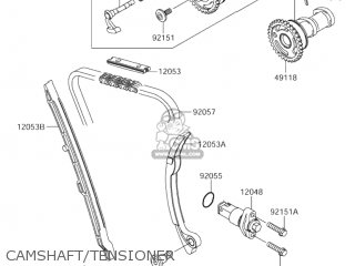 CAMSHAFT/TENSIONER - RM-Z250 2005 (K5) USA (E03) RMZ250 RM Z250