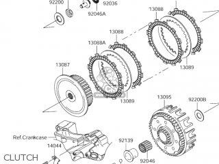 CLUTCH - RM-Z250 2005 (K5) USA (E03) RMZ250 RM Z250