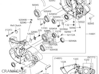 CRANKCASE - RM-Z250 2005 (K5) USA (E03) RMZ250 RM Z250
