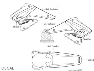 DECAL - RM-Z250 2005 (K5) USA (E03) RMZ250 RM Z250