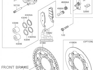 FRONT BRAKE - RM-Z250 2005 (K5) USA (E03) RMZ250 RM Z250
