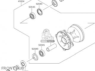FRONT HUB - RM-Z250 2005 (K5) USA (E03) RMZ250 RM Z250