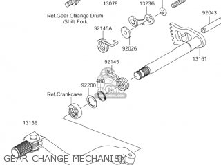 GEAR CHANGE MECHANISM - RM-Z250 2005 (K5) USA (E03) RMZ250 RM Z250