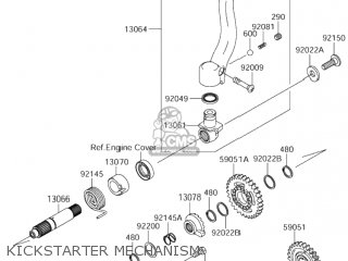 KICKSTARTER MECHANISM - RM-Z250 2005 (K5) USA (E03) RMZ250 RM Z250