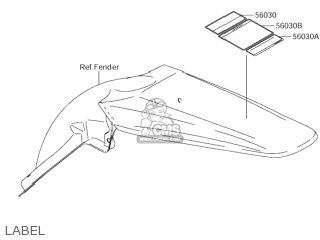 LABEL - RM-Z250 2005 (K5) USA (E03) RMZ250 RM Z250