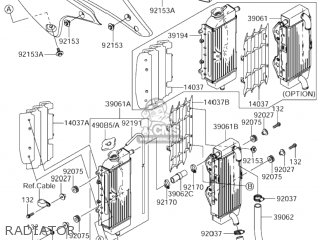 RADIATOR - RM-Z250 2005 (K5) USA (E03) RMZ250 RM Z250