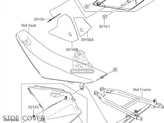 SIDE COVER - RM-Z250 2005 (K5) USA (E03) RMZ250 RM Z250