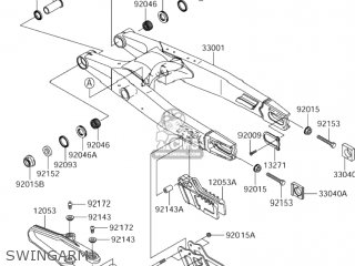 SWINGARM - RM-Z250 2005 (K5) USA (E03) RMZ250 RM Z250