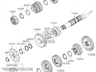 TRANSMISSION - RM-Z250 2005 (K5) USA (E03) RMZ250 RM Z250