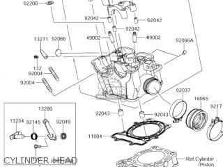 CYLINDER HEAD - RM-Z250 2006 (K6) USA (E03) RMZ250 RM Z250