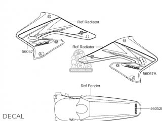DECAL - RM-Z250 2006 (K6) USA (E03) RMZ250 RM Z250