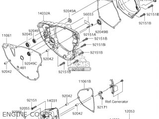 ENGINE COVER - RM-Z250 2006 (K6) USA (E03) RMZ250 RM Z250