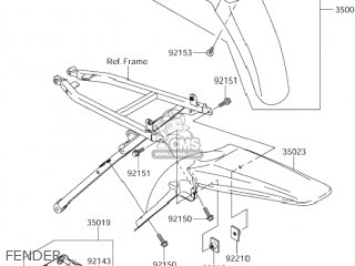 FENDER - RM-Z250 2006 (K6) USA (E03) RMZ250 RM Z250