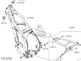 FRAME - RM-Z250 2006 (K6) USA (E03) RMZ250 RM Z250