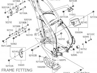 FRAME FITTING - RM-Z250 2006 (K6) USA (E03) RMZ250 RM Z250