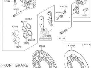FRONT BRAKE - RM-Z250 2006 (K6) USA (E03) RMZ250 RM Z250