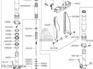 FRONT FORK - RM-Z250 2006 (K6) USA (E03) RMZ250 RM Z250