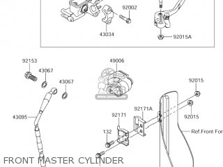 FRONT MASTER CYLINDER - RM-Z250 2006 (K6) USA (E03) RMZ250 RM Z250
