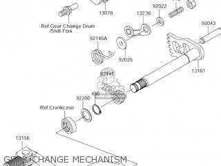 GEAR CHANGE MECHANISM - RM-Z250 2006 (K6) USA (E03) RMZ250 RM Z250