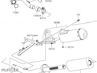 MUFFLER - RM-Z250 2006 (K6) USA (E03) RMZ250 RM Z250
