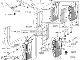 RADIATOR - RM-Z250 2006 (K6) USA (E03) RMZ250 RM Z250