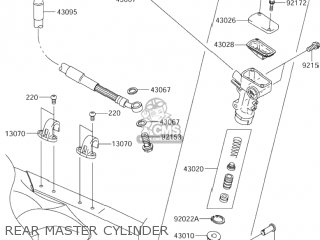 REAR MASTER CYLINDER - RM-Z250 2006 (K6) USA (E03) RMZ250 RM Z250