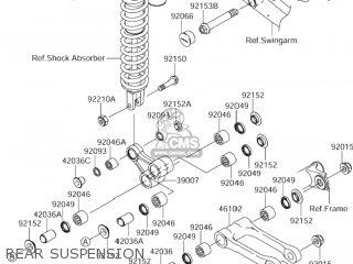 REAR SUSPENSION - RM-Z250 2006 (K6) USA (E03) RMZ250 RM Z250
