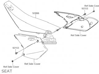 SEAT - RM-Z250 2006 (K6) USA (E03) RMZ250 RM Z250