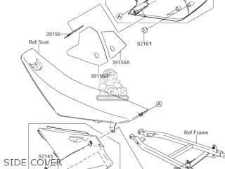 SIDE COVER - RM-Z250 2006 (K6) USA (E03) RMZ250 RM Z250