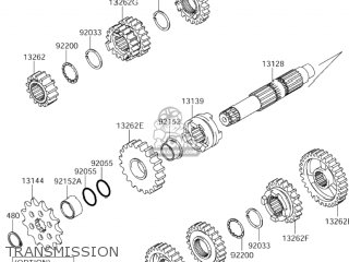 TRANSMISSION - RM-Z250 2006 (K6) USA (E03) RMZ250 RM Z250