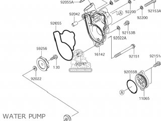 WATER PUMP - RM-Z250 2006 (K6) USA (E03) RMZ250 RM Z250
