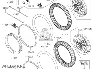 WHEEL/TIRE - RM-Z250 2006 (K6) USA (E03) RMZ250 RM Z250