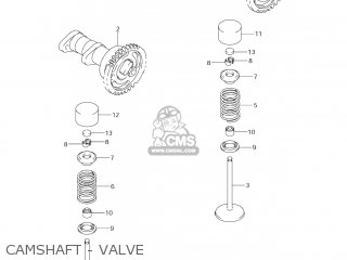 CAMSHAFT - VALVE - RM-Z250 2007 (K7) USA (E03) RMZ250 RM Z250