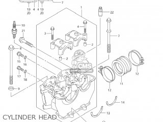 CYLINDER HEAD - RM-Z250 2007 (K7) USA (E03) RMZ250 RM Z250