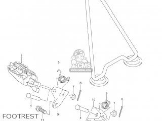 FOOTREST - RM-Z250 2007 (K7) USA (E03) RMZ250 RM Z250