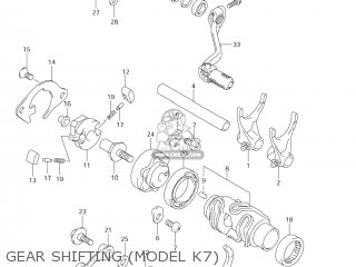 GEAR SHIFTING (MODEL K7) - RM-Z250 2007 (K7) USA (E03) RMZ250 RM Z250
