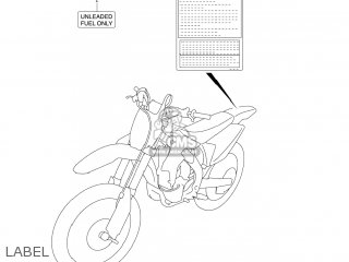 LABEL - RM-Z250 2007 (K7) USA (E03) RMZ250 RM Z250
