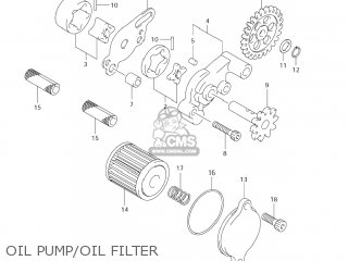 OIL PUMP/OIL FILTER - RM-Z250 2007 (K7) USA (E03) RMZ250 RM Z250