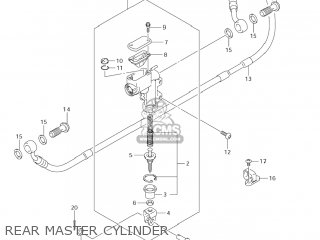 REAR MASTER CYLINDER - RM-Z250 2007 (K7) USA (E03) RMZ250 RM Z250