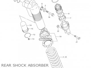REAR SHOCK ABSORBER - RM-Z250 2007 (K7) USA (E03) RMZ250 RM Z250