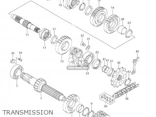 TRANSMISSION - RM-Z250 2008 (K8) USA (E03) RMZ250 RM Z250