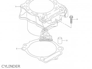CYLINDER - RM-Z250 2009 (K9) USA (E03) RMZ250 RM Z250