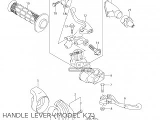 HANDLE LEVER (MODEL K7) - RM-Z250 2009 (K9) USA (E03) RMZ250 RM Z250