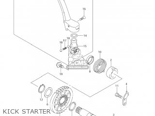 KICK STARTER - RM-Z250 2009 (K9) USA (E03) RMZ250 RM Z250