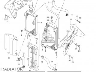 RADIATOR - RM-Z250 2009 (K9) USA (E03) RMZ250 RM Z250