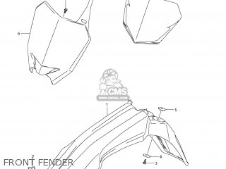 FRONT FENDER - RM-Z250 2010 (L0) USA (E03) RMZ250 RM Z250