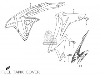 FUEL TANK COVER - RM-Z250 2010 (L0) USA (E03) RMZ250 RM Z250